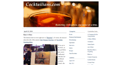 Desktop Screenshot of cocktailians.com